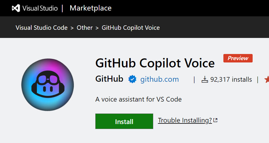 GitHub Copilot Voice