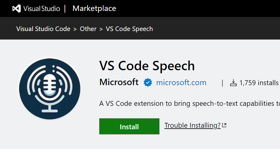 VS Code Speech