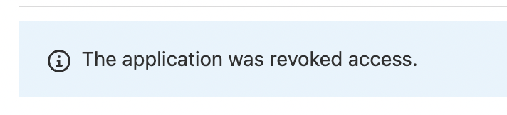 成功撤銷的通知